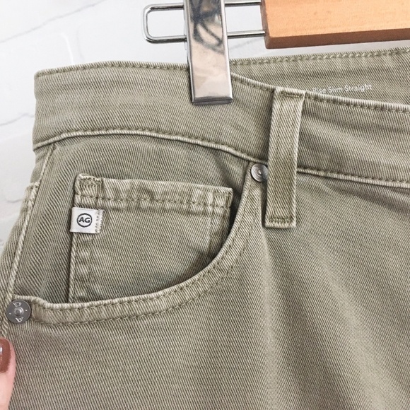 Anthropologie x AG Mari Crop Jeans High Rise Straight Dry Rosemary Sz 30 - Picture 10 of 16